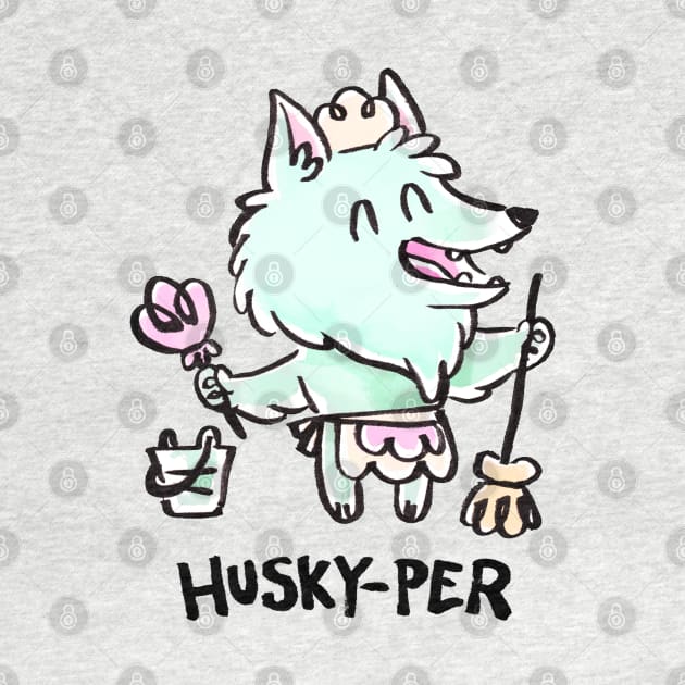 Husky-Per by ginaromoart